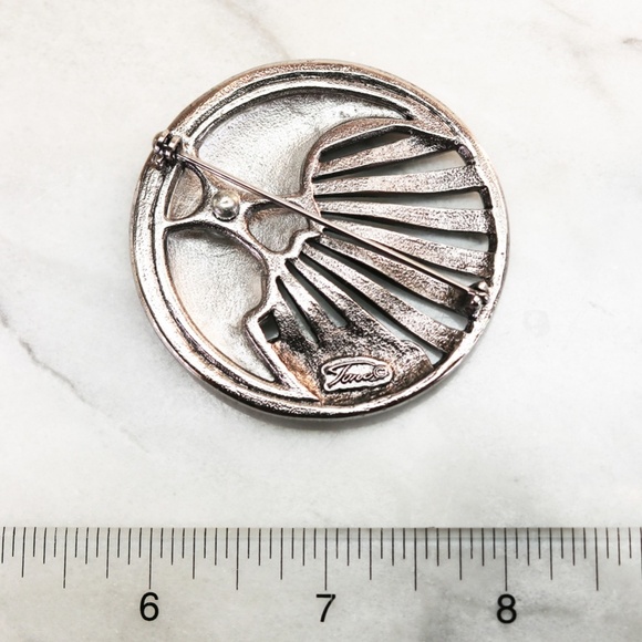 Tona Crescent Moon in Marcasite & Brushed Silver - Picture 12 of 13